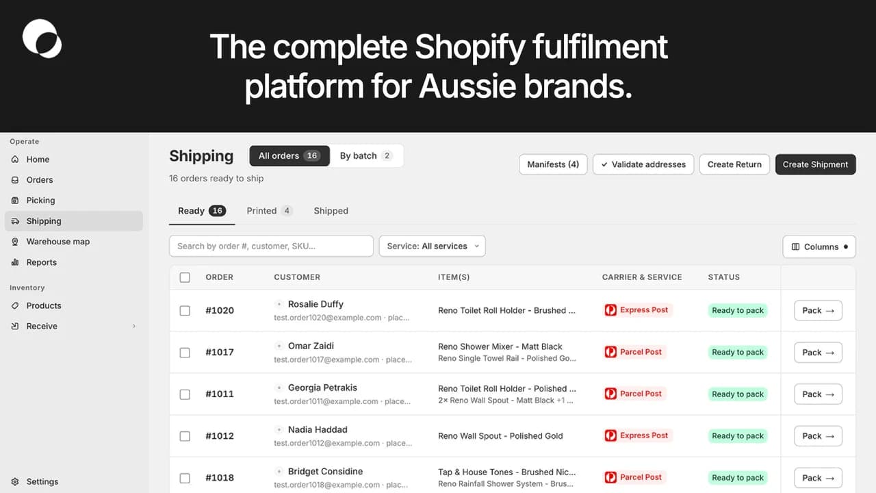 OrderOps fulfillment overview