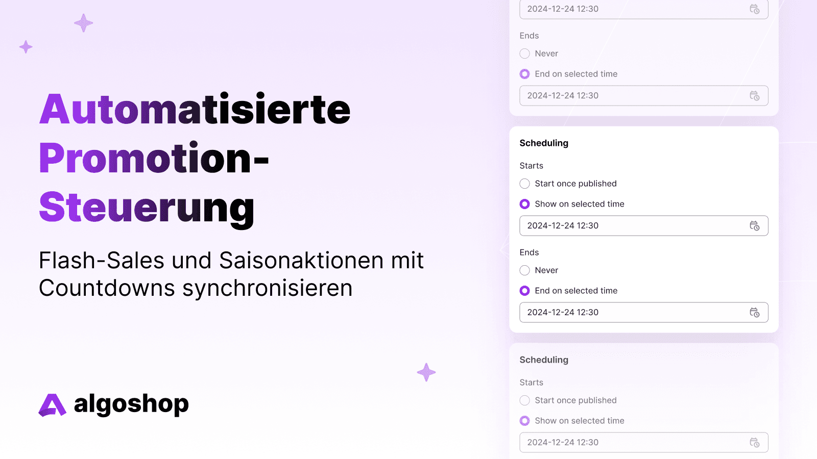 Algoshop Ankündigungsleiste Feature 5