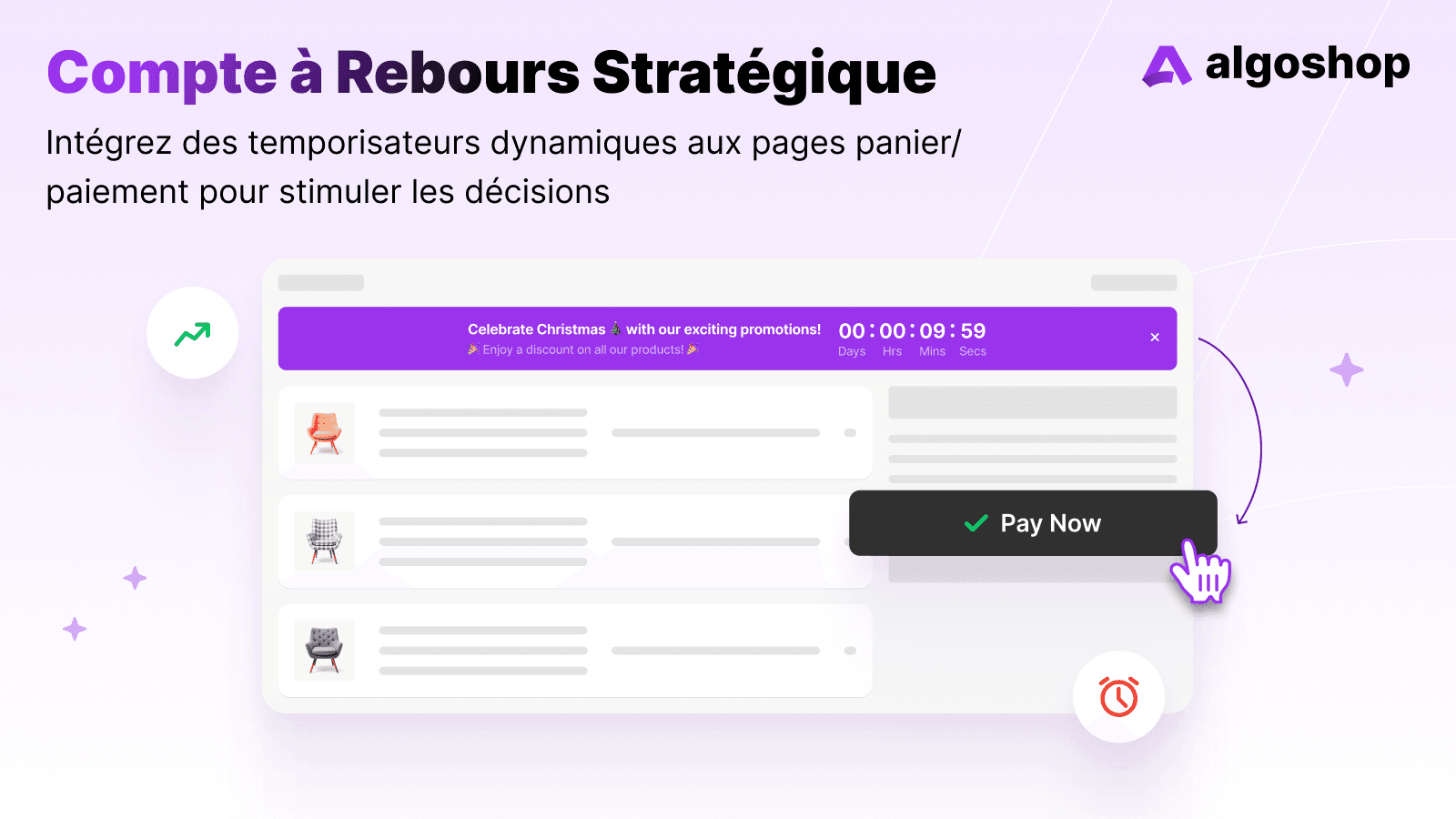 Minuteur de compte à rebours Algoshop Feature 1