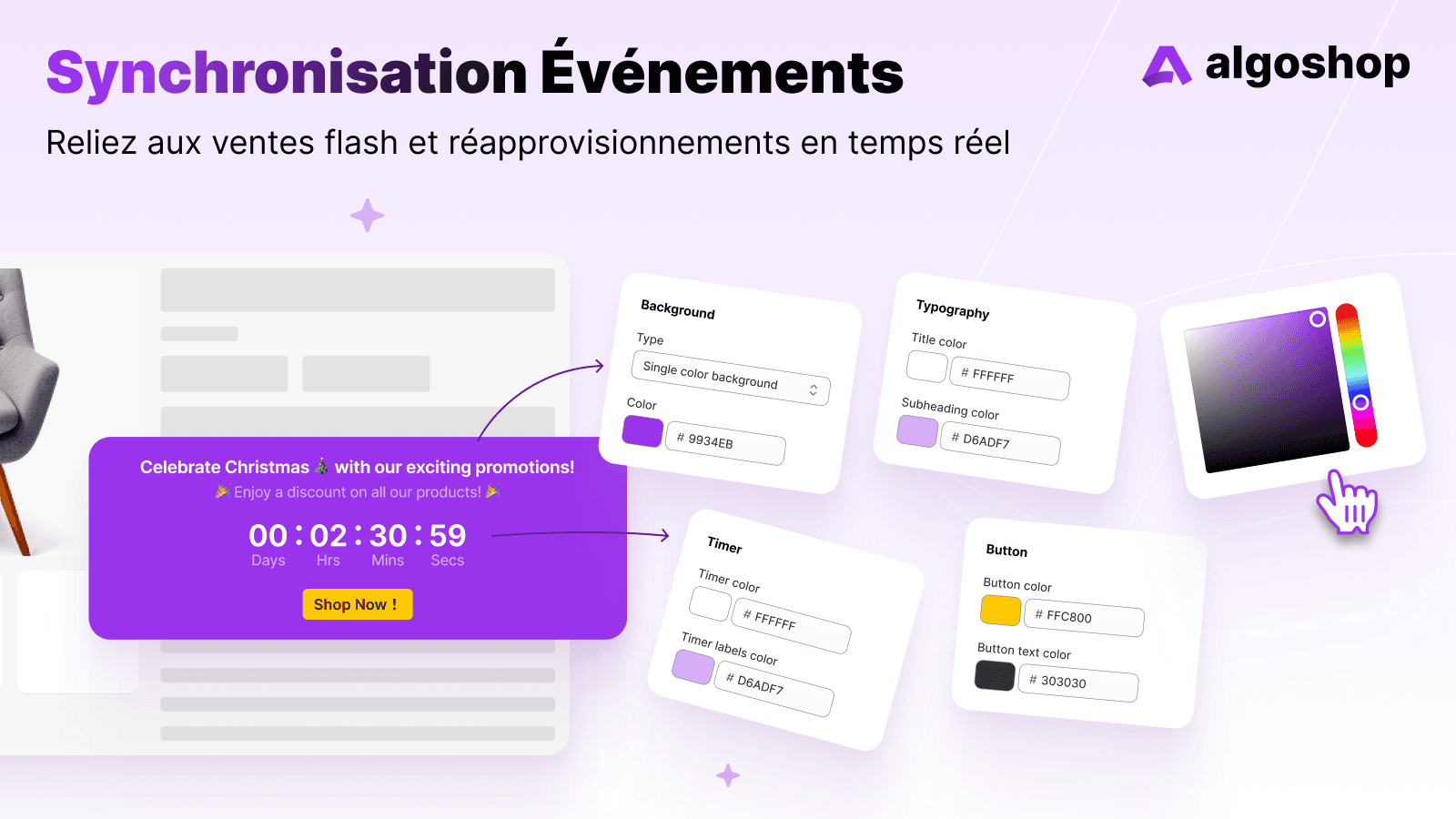 Minuteur de compte à rebours Algoshop Feature 5