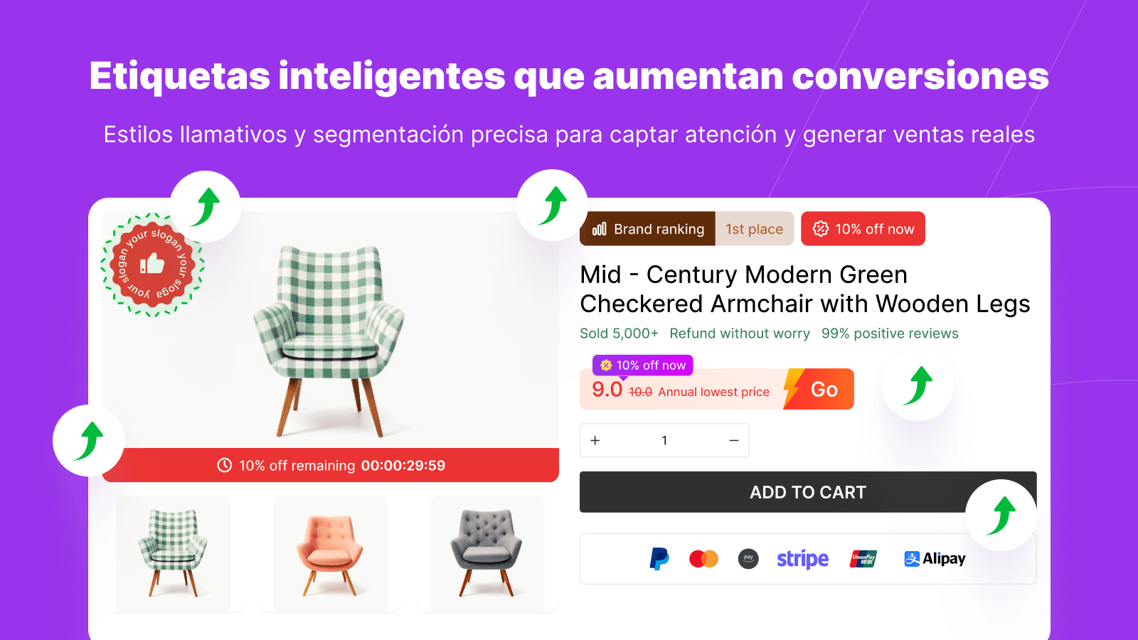 Etiquetas de Promoción Inteligentes Feature 1